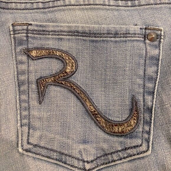 Rock & Republic Jeans Kasandra Bootcut Queen B Style Studded Size 8 - Picture 8 of 15